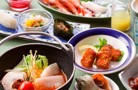 啄木亭 バイキング一例