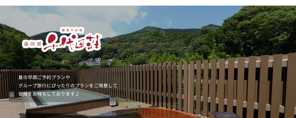 夏の早期ご予約プランやグループ旅行にぴったりのプランをご用意して皆様をお待ちしております♪